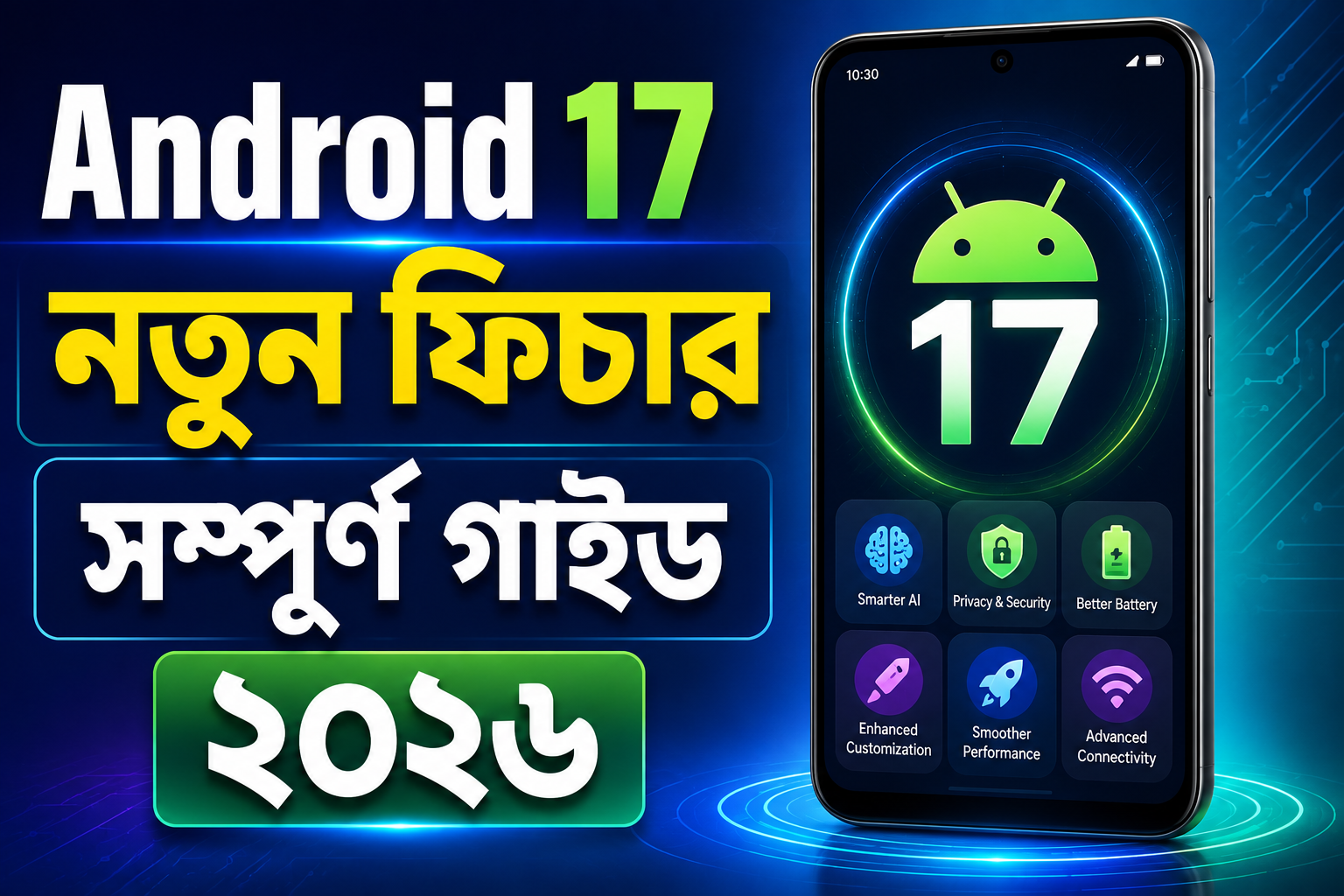 Android 17 নতুন ফিচার সম্পূর্ণ গাইড ২০২৬